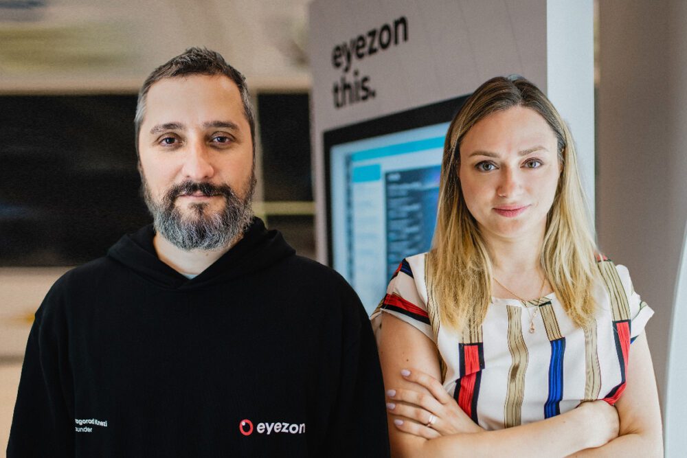 eyezon founders Dragorad Knezi and Maria Tikhonova