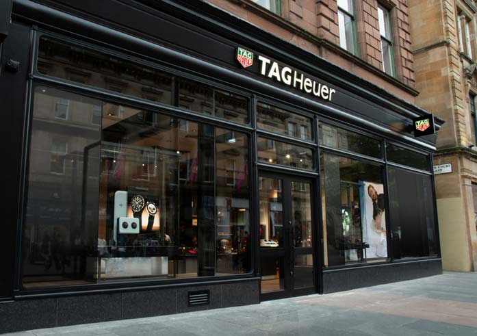 TAG Heuer boutique on Buchanan Street in the heart of Glasgow’s Style Mile
