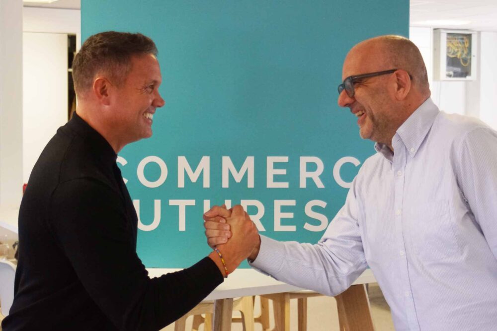 Matt Bradley, Event Director at the Retail Technology Show and Commerce Futures' Managing Director Jamie Hanox