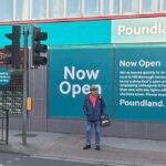 The former Wilko store in Sheffield Hillsborough, which re-opened as Poundland on Saturday 14 October 2023