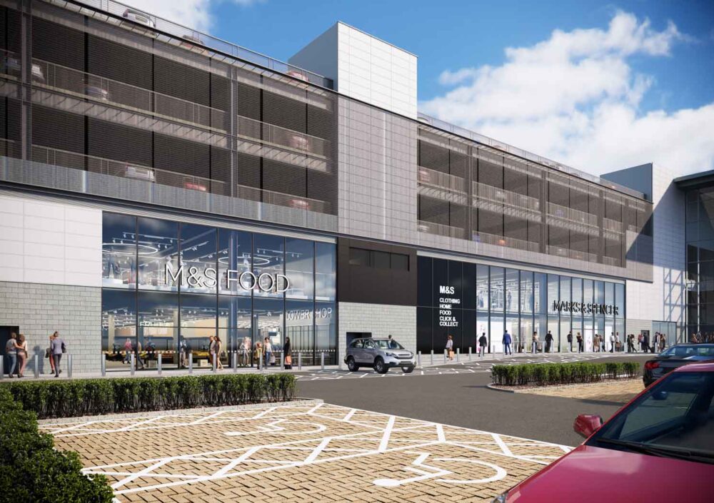 CGI of expanded Aberdeen Union Square store