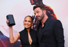 Jennifer Lopez wears Kurt Geiger London's clutch in LA