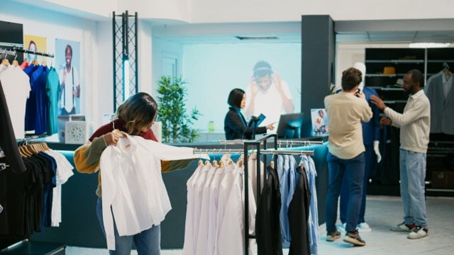 female customer looking at merchandise in clothing 2023 11 27 05 14 22 utc Medium