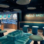 EE Store in Cabot Circus with Hello Bristol Sign