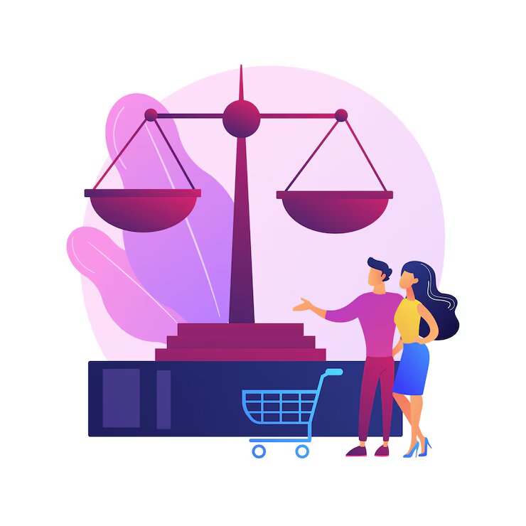 consumer law abstract concept illustration consumer litigation legal protection service law firm judicial agreement replacement faulty product buyer rights 335657 11 1