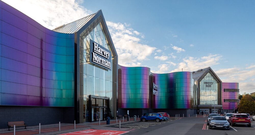 Merry Hill Shopping Centres latest new store, pictured is the new Harvey Norman store. 