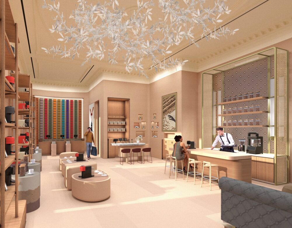 Nespresso Covent Garden internal render Large