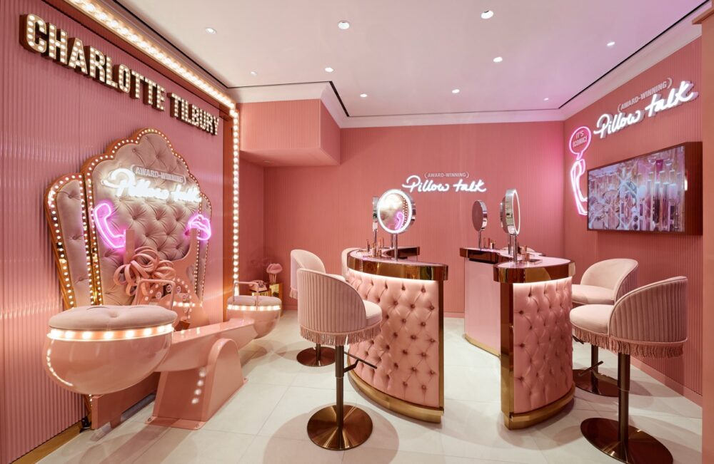 Charlotte Tilbury Covent Garden Interior Pillow Talk