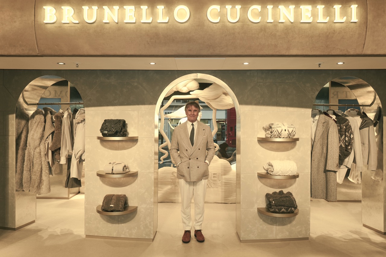 Brunello Cucinelli Unveils 'Feelosophy' Festive Showcase At Harrods ...