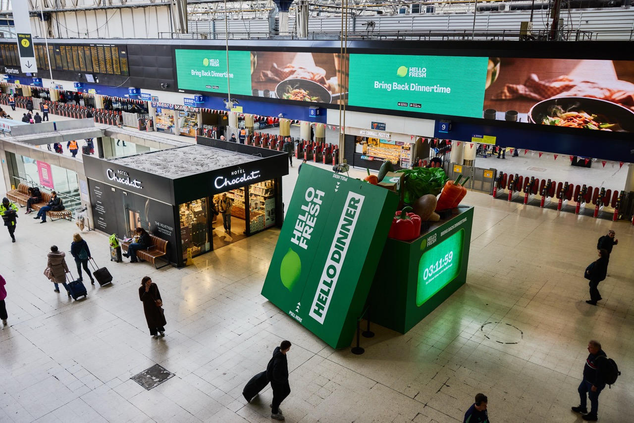 HelloFresh Unveils Experiential Installation At Waterloo Station