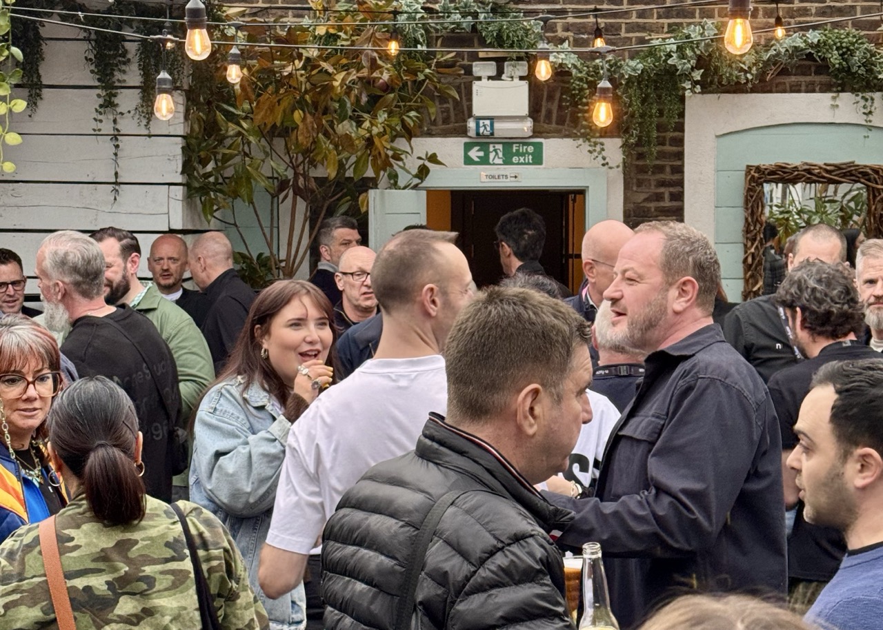 Guests at an SDEA networking evening on the rooftop at Bubba Oasis, Islington, in April 2026