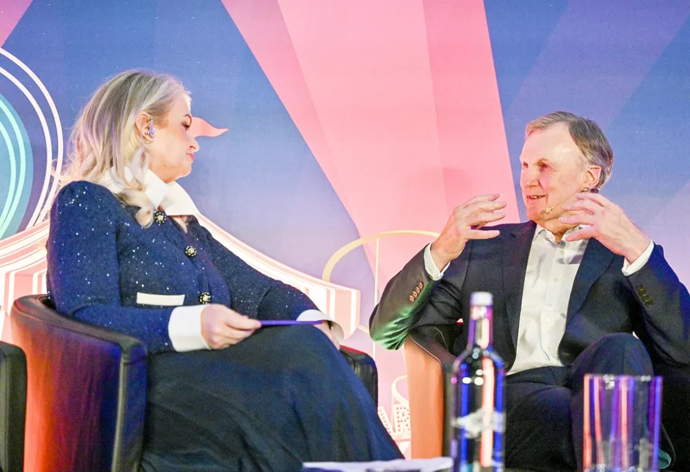 Archie Norman talking at the Retail Technology Show 2025