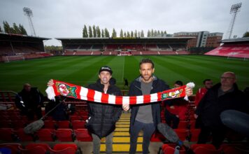 Rob McElhenney Ryan Reynolds Wrexham AFC higher res44 Large