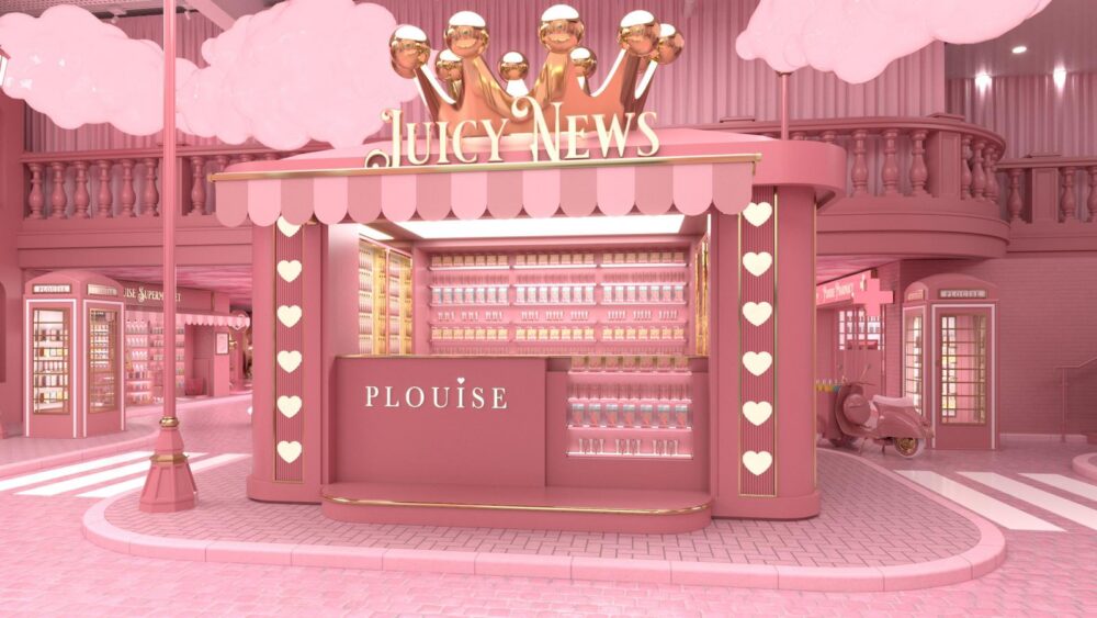 Render of Juicy News Stand at P.Louise City 
