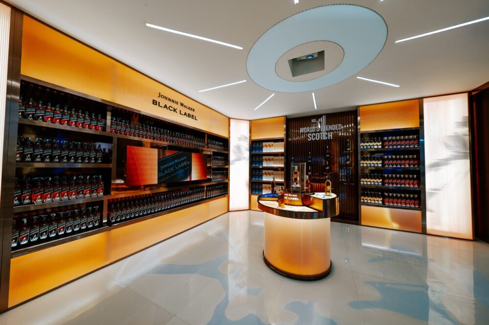 Johnnie Walker Black Label retail experience at The Liquor Fort in Gurgaon