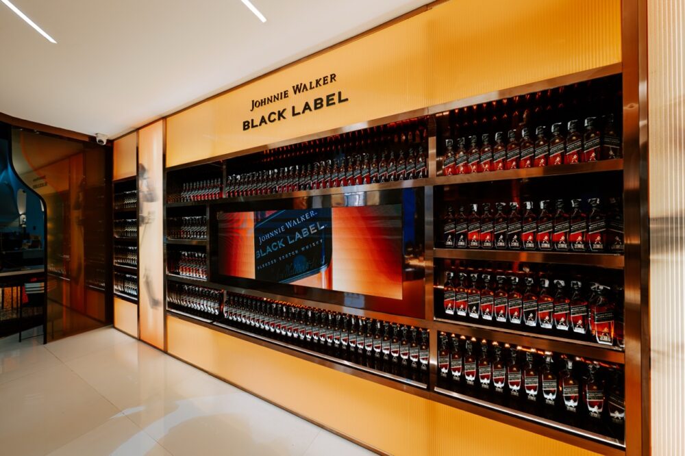 Johnnie Walker Black Label retail experience at The Liquor Fort in Gurgaon