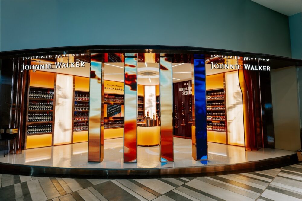 Johnnie Walker Black Label retail experience at The Liquor Fort in Gurgaon