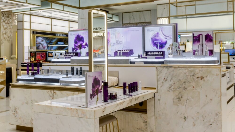 Swiss Perfection Concession stand at Harrods