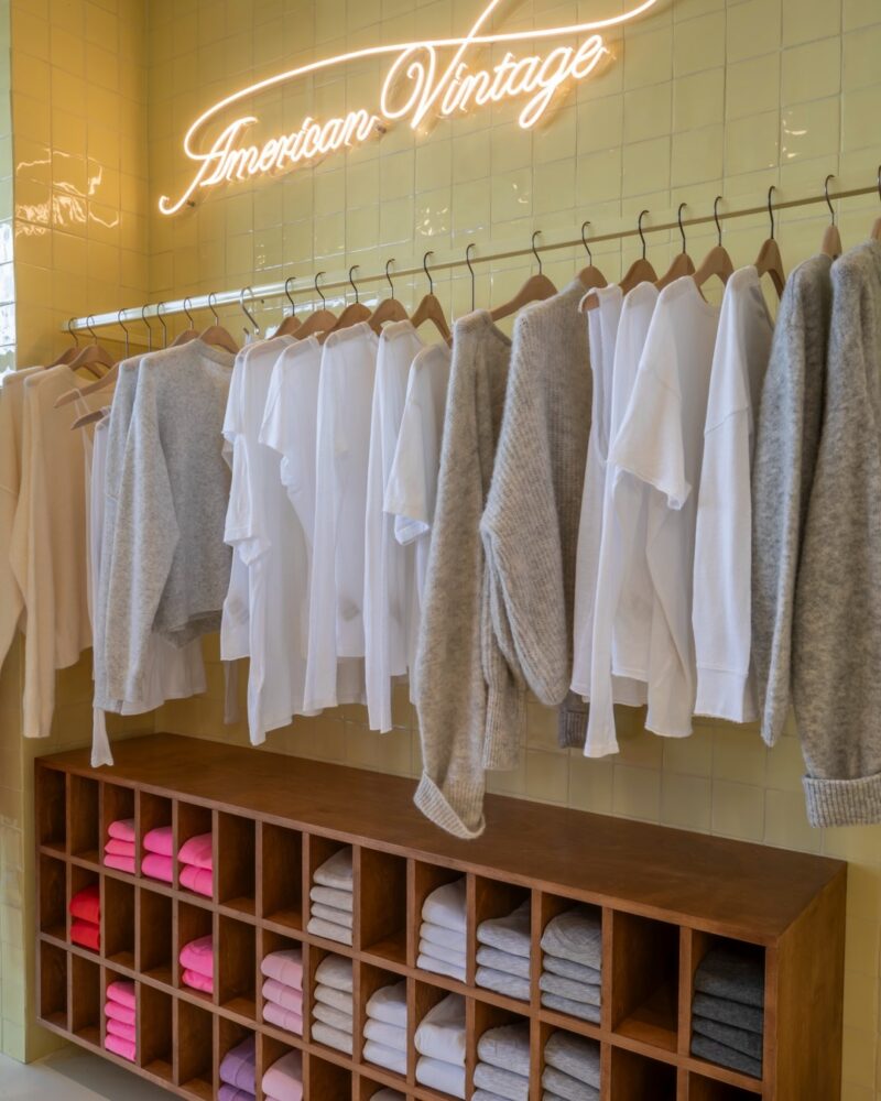 Interior of American Vintage - Los Angeles - Abbot Kinney